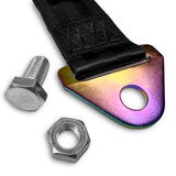 PIKACHU RACING Drift Rally Sports NEO CHROME HIGH STRENGTH Tow Strap for Front / Rear Bumper