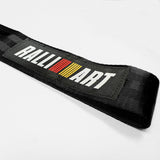 RALLIART MITSUBISHI RACING Drift Rally Sports NEO CHROME HIGH STRENGTH Tow Strap for Front / Rear Bumper
