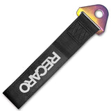 RECARO RACING Drift Rally Sports NEO CHROME HIGH STRENGTH Tow Strap for Front / Rear Bumper