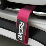 RECARO RACING Drift Rally Sports NEO CHROME HIGH STRENGTH Pink Tow Strap for Front / Rear Bumper