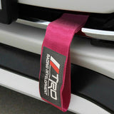 TRD RACING TOYOTA SPORTS Drift Rally NEO CHROME HIGH STRENGTH Pink Tow Strap for Front / Rear Bumper