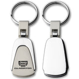 JEEP Gladiator Logo Tear Drop Authentic Chrome Key Fob Keyring Keychain Tag Lanyard