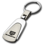 JEEP Gladiator Logo Tear Drop Authentic Chrome Key Fob Keyring Keychain Tag Lanyard