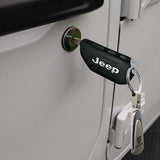 JEEP Gladiator Logo Tear Drop Authentic Chrome Key Fob Keyring Keychain Tag Lanyard