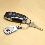 JEEP Gladiator Logo Tear Drop Authentic Chrome Key Fob Keyring Keychain Tag Lanyard