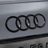 1 Set Black or Chrome Grill Front + Rear A1 A3 A4 S4 A5 S5 A6 S6 SQ7 TT Badge Emblem (Straight Clips)
