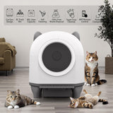 Self Cleaning Cat Litter Box,80L, No Scooping Automatic Litter Box / APP Control