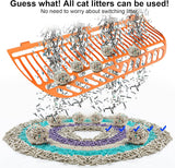 Self Cleaning Cat Litter Box,80L, No Scooping Automatic Litter Box / APP Control