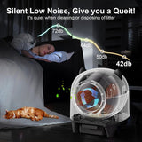 Self Cleaning Cat Litter Box,80L, No Scooping Automatic Litter Box / APP Control