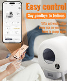 WiFi Smart Cat Litter Box NO Scoop/APP Automatic Self-Cleaning Litter BOX -White