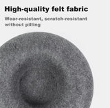 2PCS Peekaboo Cat Cave Bed for Indoor Cats, Detachable Round Felt Tunnel, 20 Inch, Dark Grey