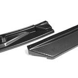 For 2008-2013 Infiniti G37 Coupe Carbon Look Sport Front Bumper Body Splitter Spoiler Lip 3PCS