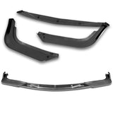 For 2008-2013 Infiniti G37 Coupe Carbon Look Sport Front Bumper Body Splitter Spoiler Lip 3PCS