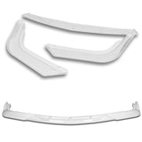 For 2008-2013 Infiniti G37 Coupe Painted White Sport Front Bumper Body Splitter Spoiler Lip 3PCS