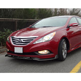 For 2011-2014 Hyundai Sonata STP-Style Matte Black Sport Front Bumper Body Splitter Spoiler Lip 3PCS