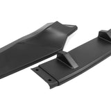 For 2018-2020 Honda Odyssey CK-Style Matte Black Sport Front Bumper Body Splitter Spoiler Lip 3PCS