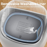 Open-Top Automatic Cat Litter Box, Self Cleaning Litter Box for Multi-Cat Families, APP Control, Safety Protection, 1 Roll Waste Bag