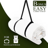 MODERA Organic Cotton Crib Topper, CertiPUR-US Ventilated 2-Inch Memory Foam Mattress Pad for Standard Baby Crib Toddler Bed w/Washable Waterproof Cover, Soft Padding, Nonslip Bottom, Travel Strap 26"x38"x2"