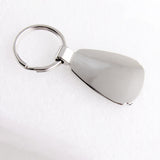 For Jeep Logo Authentic Metal Chrome Red Tear Drop Key Chain Ring Fob