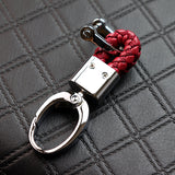 Honda Small Red BV Style Calf Leather Keychain