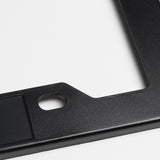 Black ABS License Plate Frame with Black Emblems For Subaru STI 2 pcs