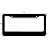 Mazdaspeed Black ABS License Plate Frame with Caps x2