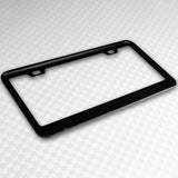 Mazdaspeed Black Stainless Steel License Plate Frame with Caps x2