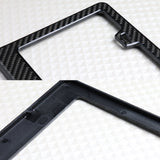 Mazdaspeed 100% Real Carbon Fiber License Plate Frame with Caps & Screws x2