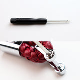 Nissan Black BV Style Calf Leather Keychain