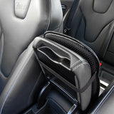 NISSAN Set Black 15" Diameter Car Auto Steering Wheel Cover Quality Leather with Center Console Armrest Cushion Mat Pad Cover