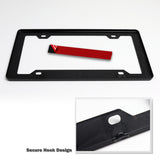 NISMO Motor Sports Nissan GTR 350Z Black ABS License Plate Frame with Silver Emblem x2