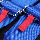 Bride Gradation Cloth Backpack Asimo Blue Harness Adjustable Shoulder Straps with HONDA Metal Keychain key Ring Hook Strap