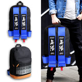 Mugen Set Bride Gradation Cloth Backpack with Blue Harness Adjustable Shoulder Straps with Keyring Keychain Tag