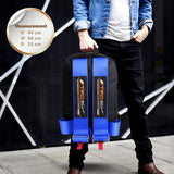 Bride Gradation Cloth Backpack with Toyota TRD Blue Harness Adjustable Shoulder Straps with Keychain