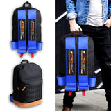 Bride Gradation Cloth Backpack with Toyota TRD Blue Harness Adjustable Shoulder Straps with Keychain