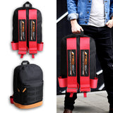 Bride Gradation Cloth Backpack with Toyota TRD Red Harness Adjustable Shoulder Straps with Keychain