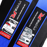 Bride Gradation Cloth Backpack with Honda Type R Blue Harness Adjustable Shoulder Straps