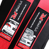 Bride Gradation Cloth Backpack with Honda Type R Red Harness Adjustable Shoulder Straps