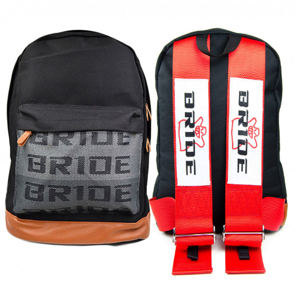 Bride Gradation Cloth Backpack with Red Harness Adjustable Shoulder Straps
