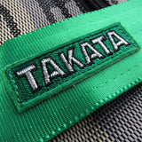 JDM Bride Gradation Racing Seat Cloth Duffle Gym Bag with Takata Green Harness Strap