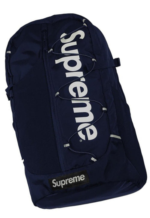 Supreme3M Box Logo Unisex High Quality Travel Sport Laptop Backpack School Bag - Navy Blue