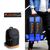 Bride Gradation Cloth Backpack with Toyota TRD Blue Harness Adjustable Shoulder Straps with Keychain