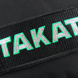 BLUE GRADATION CROSSBODY SHOULDER BRIDE RACING BAG W/ BLACK TK HARNESS STRAPS