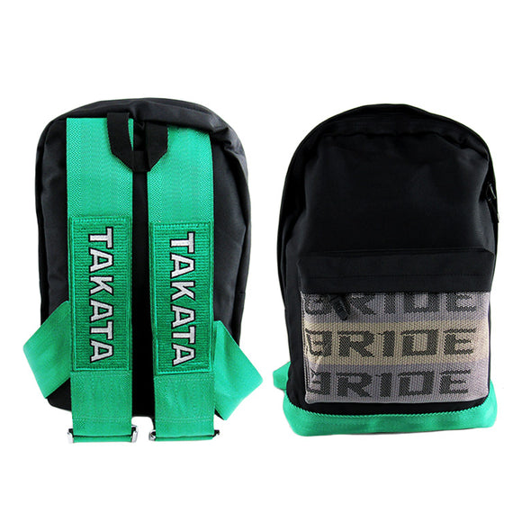 Bride Gradation Cloth Backpack with Takata Green Harness Adjustable Shoulder Straps