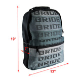 LARGE JDM BRIDE RACING Gradation Cloth Backpack with Takata Green Harness Adjustable Shoulder Straps
