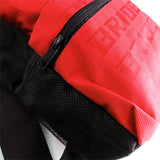 Bride Red Backpack with Takata Black Harness Adjustable Shoulder Straps