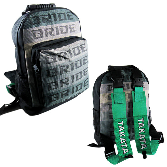 Bride Gradation Cloth Backpack with Takata Green Harness Adjustable Shoulder Straps XL