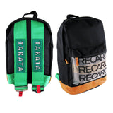 New JDM BRIDE RECARO RACING BACKPACK with TAKATA RACING GREEN SHOULDER STRAPS