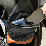 NEW BRIDE RACING BACKPACK BLUE STRAPS GRADATION CROSSBODY SHOULDER BAG W/ RED KEYTAG