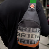 NEW BRIDE RACING BACKPACK GREEN STRAPS GRADATION CROSSBODY SHOULDER BAG W/ BLACK KEYTAG